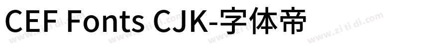 CEF Fonts CJK字体转换